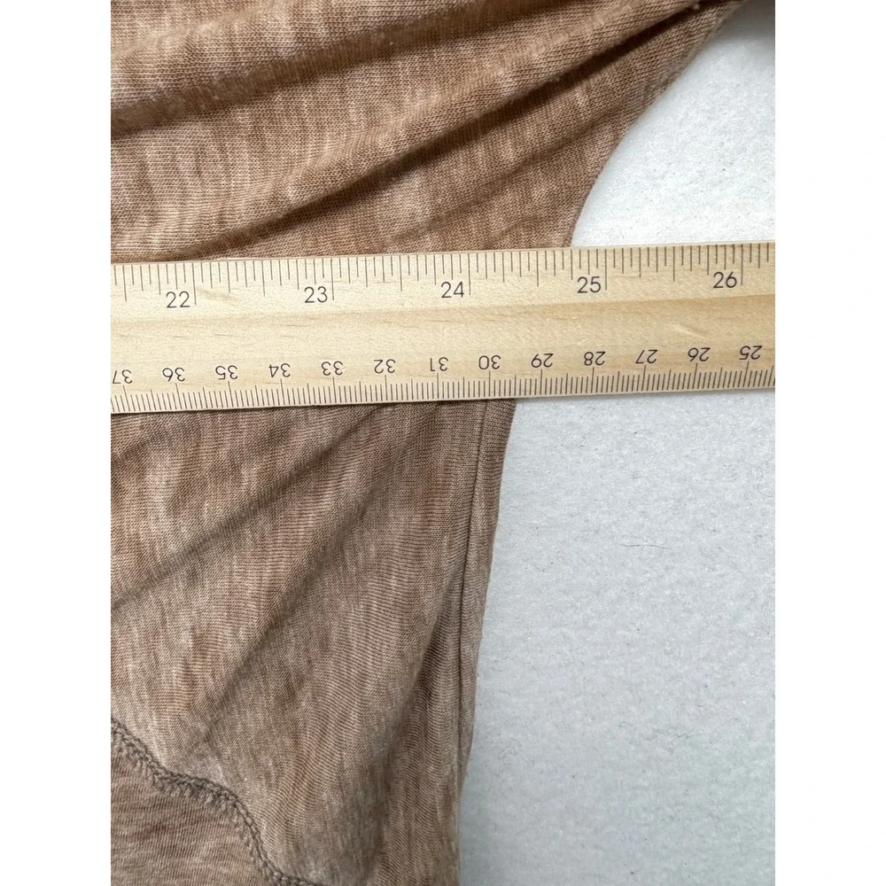 We The Free People Brown Burnout Oversized V-Neck T-Shirt L